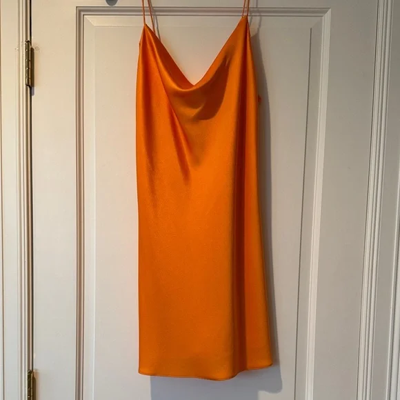 Alice + Olivia Orange Slip Dress - Picture 1 of 5
